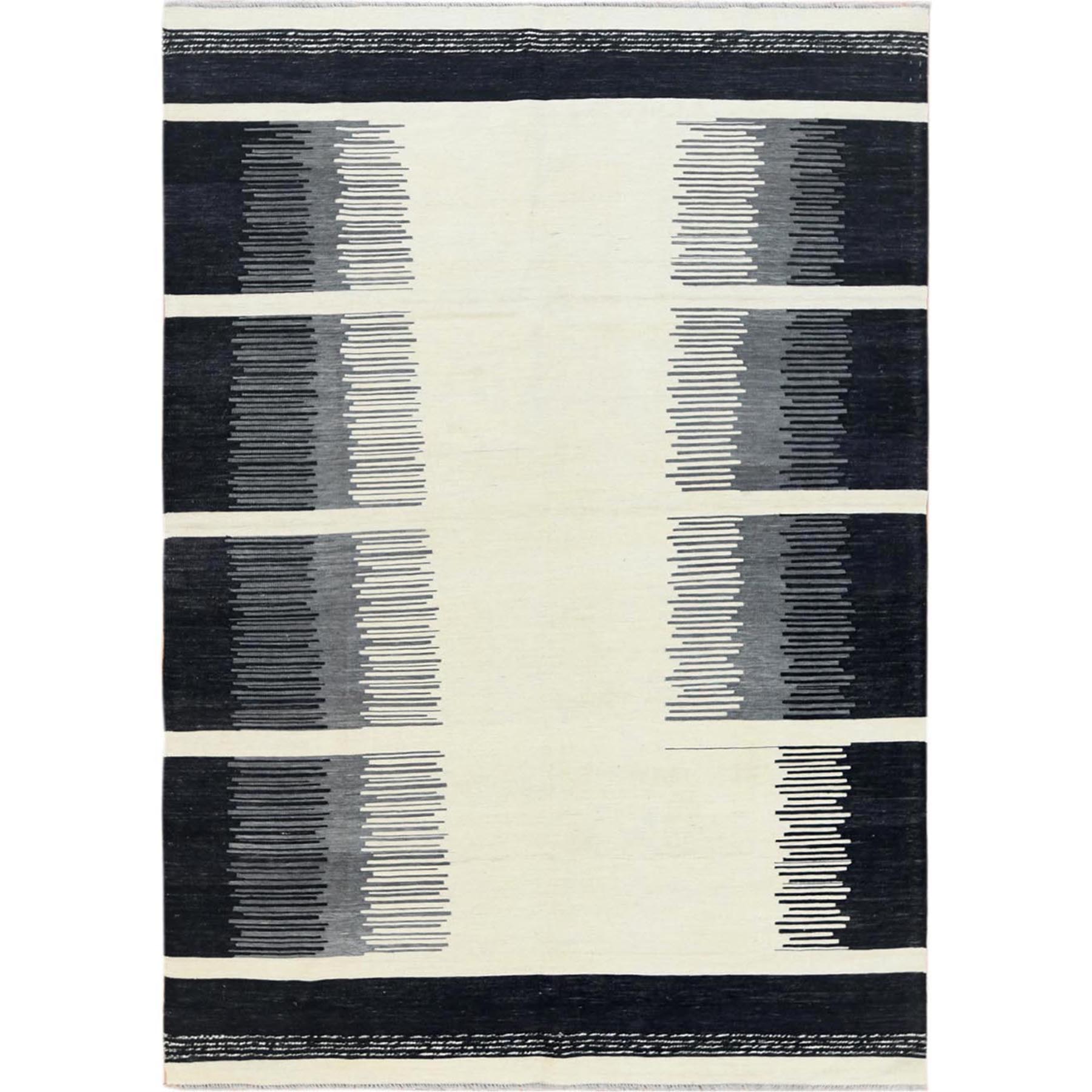 Modern & Contemporary Wool Hand-Woven Area Rug 6'3